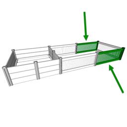 Forlænger til Hvalpe Legegård 2 sider På 150 cm